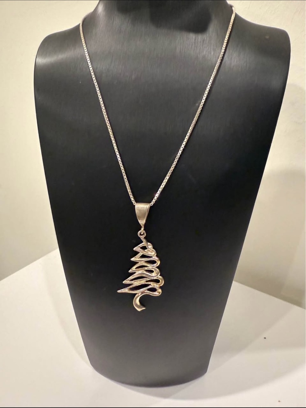 Elegant Silver Spiral Tree Pendant Necklace - Women's Jewelry